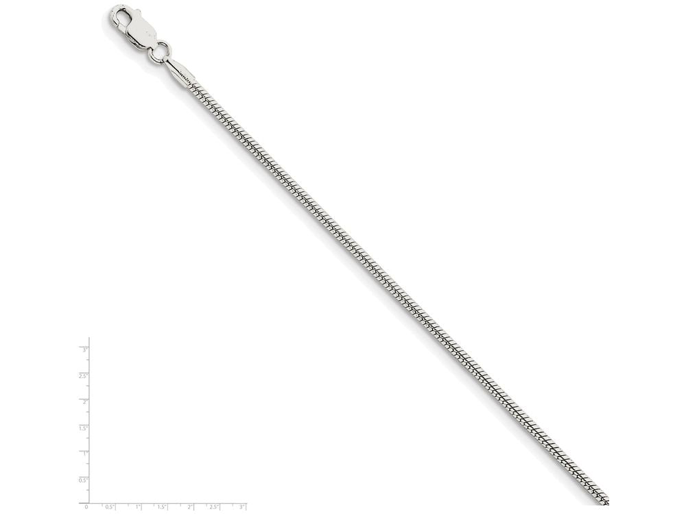 FJC Finejewelers 16 Inch Sterling Silver 1.75mm Round Snake Chain Necklace