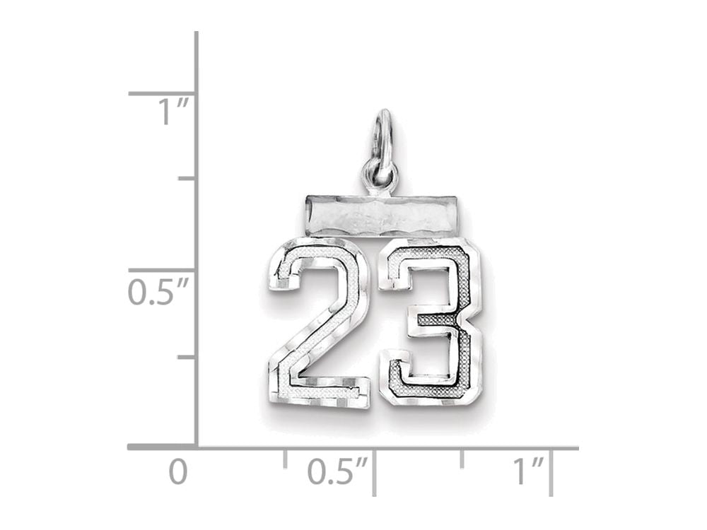 FJC Finejewelers Sterling Silver Small #23 Charm