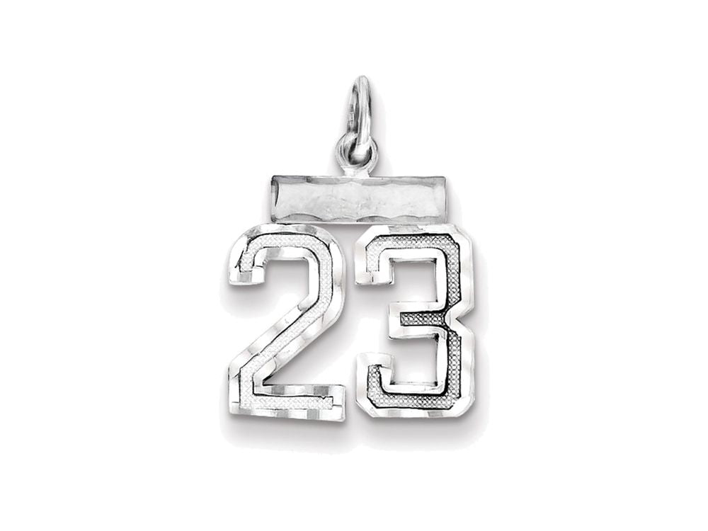 FJC Finejewelers Sterling Silver Small #23 Charm