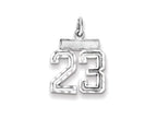FJC Finejewelers Sterling Silver Small #23 Charm