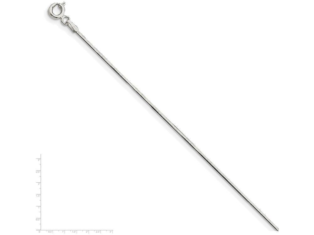 FJC Finejewelers 16 Inch Sterling Silver .7mm Square Snake Chain Necklace