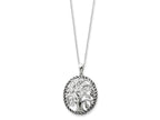 Sentimental Expressions(tm) Sterling Silver Antiqued Tree of Life 18 Inch Necklace