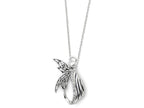 Sentimental Expressions(tm) Sterling Silver Antiqued Angel of Perseverance 18 Inch Necklace