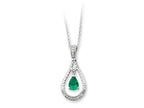 Sentimental Expressions(tm) Sterling Silver May CZ Stone Never Forget Tear 18 Inch Birth Month Necklace
