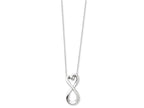 Sentimental Expressions(tm) Sterling Silver Polished Infinite Love 18 Inch Necklace