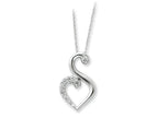 Sentimental Expressions(tm) Sterling Silver and CZ Journey of Friendship 18 Inch Necklace