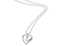Sentimental Expressions(tm) Sterling Silver The Hugging Heart 18 Inch Necklace