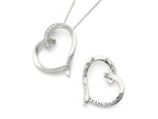 Sentimental Expressions(tm) Sterling Silver Antiqued CZ Love You Mom 18 Inch Necklace