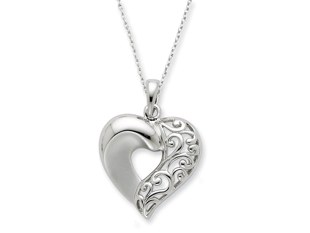 Sentimental Expressions(tm) Sterling Silver Close To My Heart 18 Inch Necklace