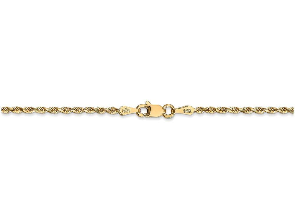 FJC Finejewelers 14 Inch 14k Yellow Gold 1.84mm bright-cut Quadruple Rope Chain Necklace