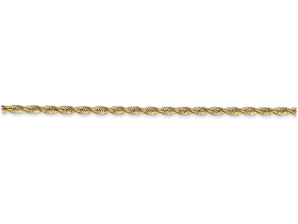 FJC Finejewelers 8 Inch 14k Yellow Gold 1.84mm bright-cut Quadruple Rope Chain Bracelet