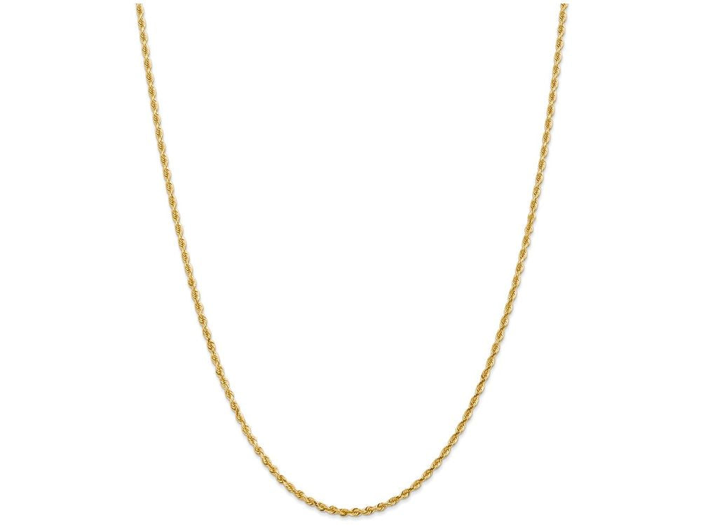 FJC Finejewelers 24 Inch 14k Yellow Gold 2.25mm bright-cut Quadruple Rope Chain Necklace