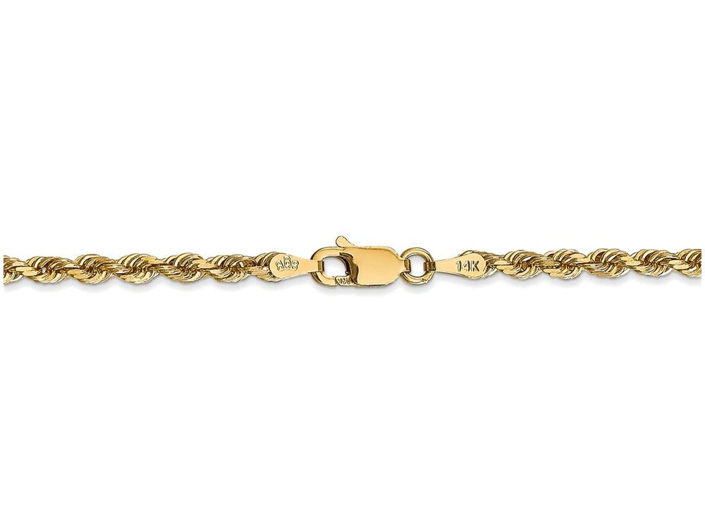 FJC Finejewelers 30 Inch 14k Yellow Gold 3.0mm bright-cut Quadruple Rope Chain Necklace