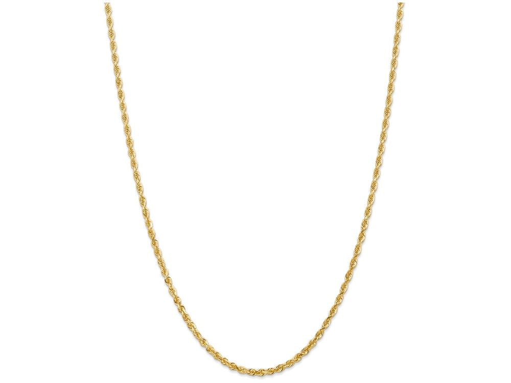 FJC Finejewelers 8 Inch 14k Yellow Gold 3.0mm bright-cut Quadruple Rope Chain Bracelet