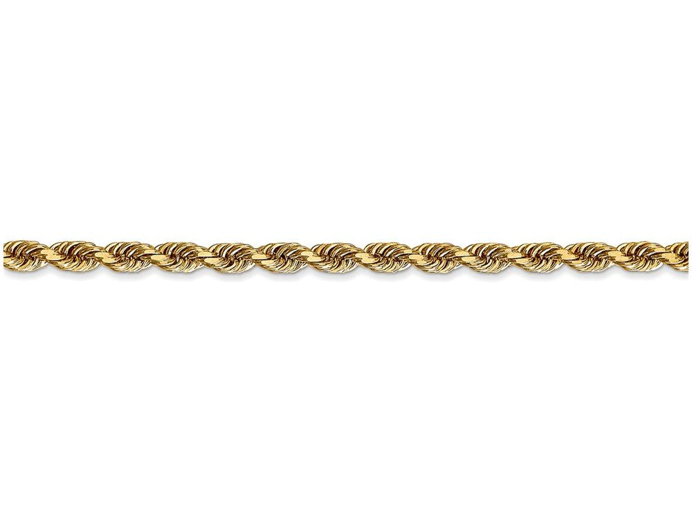 FJC Finejewelers 30 Inch 14k Yellow Gold 3.35mm bright-cut Quadruple Rope Chain Necklace