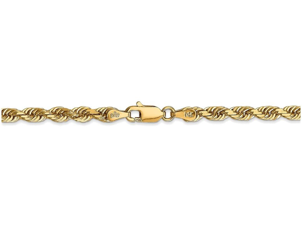 FJC Finejewelers 24 Inch 14k Yellow Gold 4mm bright-cut Quadruple Rope Chain Necklace