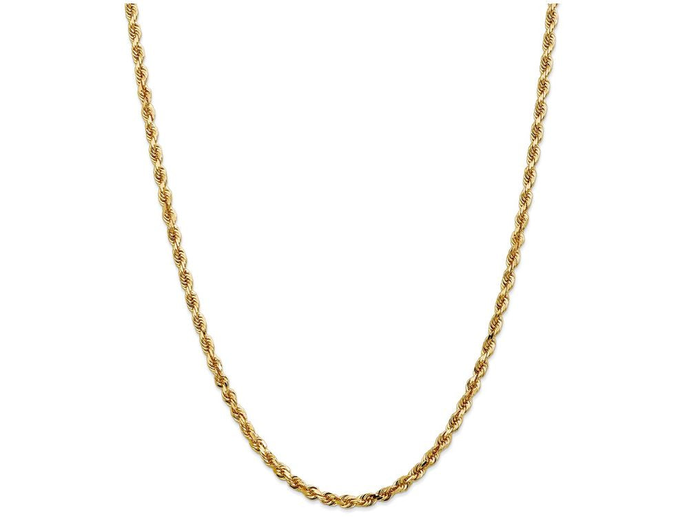 FJC Finejewelers 8 Inch 14k Yellow Gold 4mm bright-cut Quadruple Rope Chain Bracelet