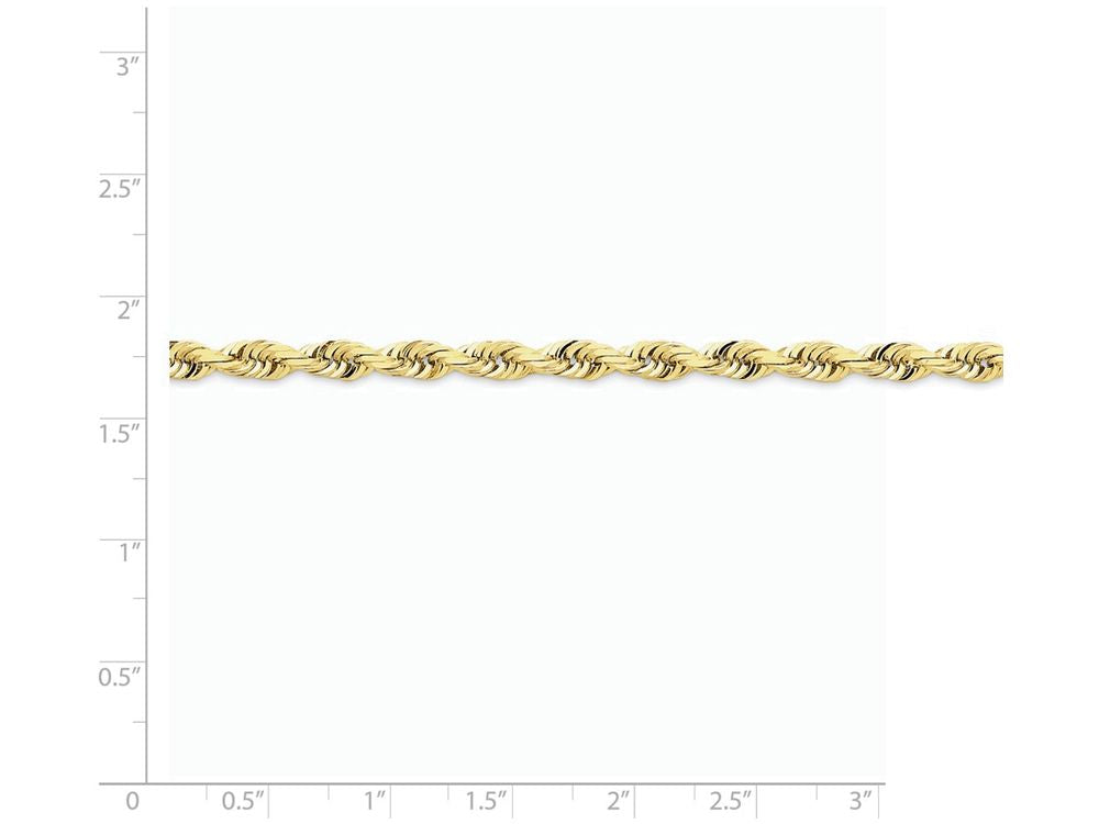 FJC Finejewelers 18 Inch 14k Yellow Gold 4.5mm bright-cut Quadruple Rope Chain Necklace