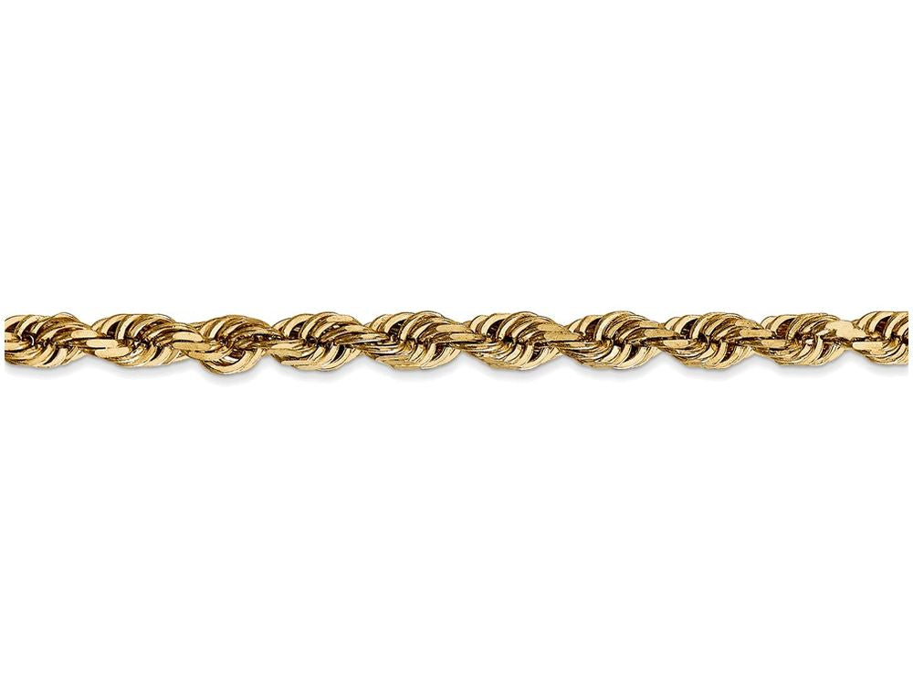 FJC Finejewelers 7 Inch 14k Yellow Gold 4.5mm bright-cut Quadruple Rope Chain Bracelet
