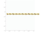 FJC Finejewelers 8 Inch 14k Yellow Gold 4.5mm bright-cut Quadruple Rope Chain Bracelet