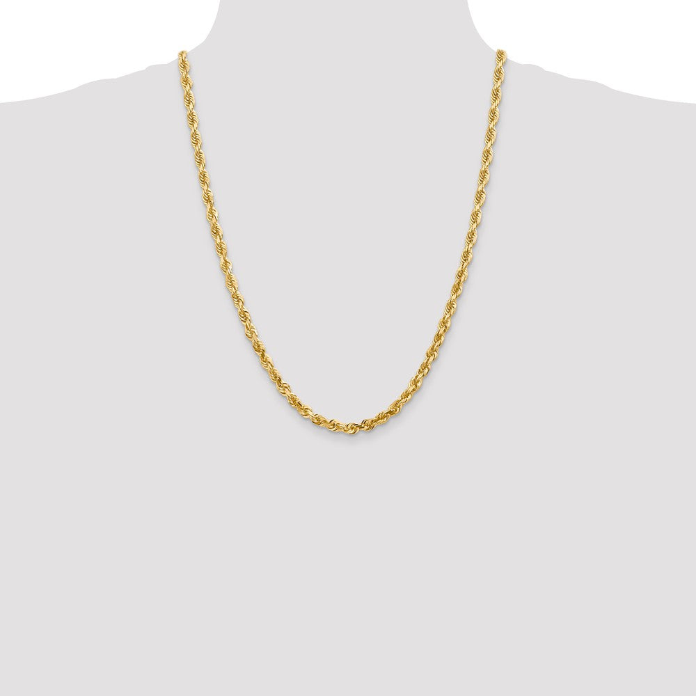 FJC Finejewelers 24 Inch 14k 5.0mm bright-cut Quadruple Rope Chain Necklace