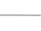 FJC Finejewelers 18 Inch Sterling Silver 2mm Half Round bright-cut Fancy Box Chain Necklace