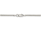 FJC Finejewelers 18 Inch Sterling Silver 2mm Half Round bright-cut Fancy Box Chain Necklace