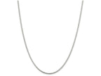 FJC Finejewelers 18 Inch Sterling Silver 2mm Half Round bright-cut Fancy Box Chain Necklace