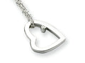 White Ice™ Sterling Silver Diamond Heart Necklace