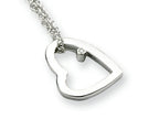 White Ice™ Sterling Silver Diamond Heart Necklace