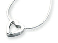 White Ice™ Sterling Silver Diamond Heart Necklace