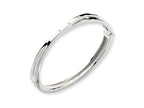 White Ice™ Sterling Silver Diamond Crossover Bangle Bracelet