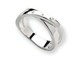 White Ice™ Sterling Silver Diamond Crossover Ring