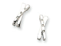 White Ice™ Sterling Silver Diamond Crossover Earrings