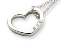 White Ice™ Sterling Silver Diamond Heart Necklace
