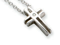 White Ice™ Sterling Silver Diamond Cross Necklace