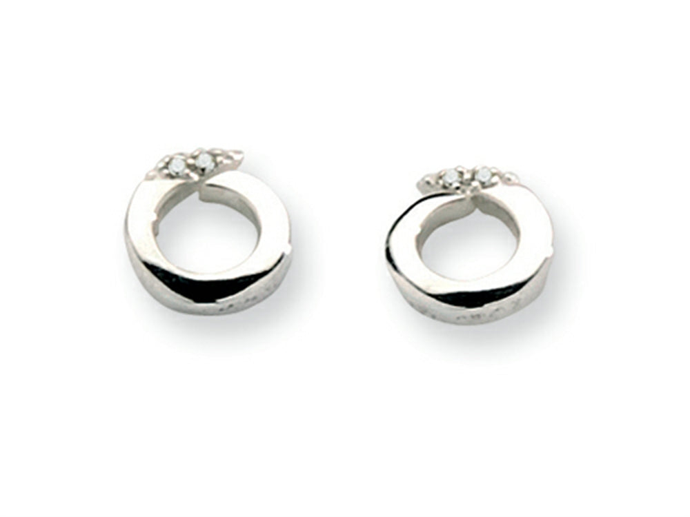 White Ice™ Sterling Silver Diamond Earrings