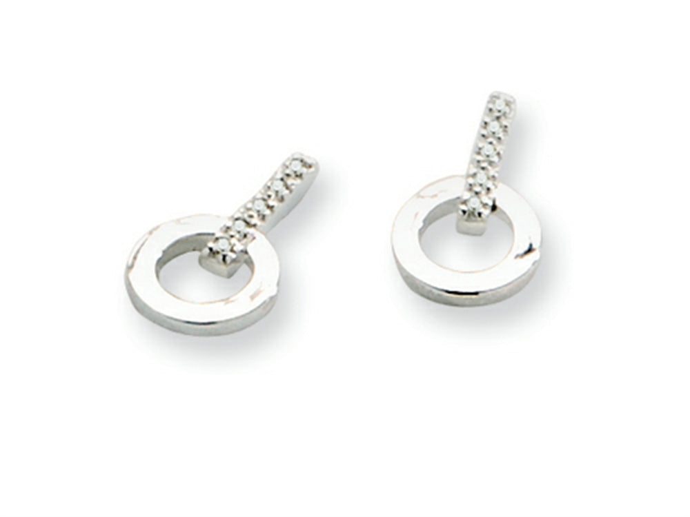 White Ice™ Sterling Silver Diamond Earrings