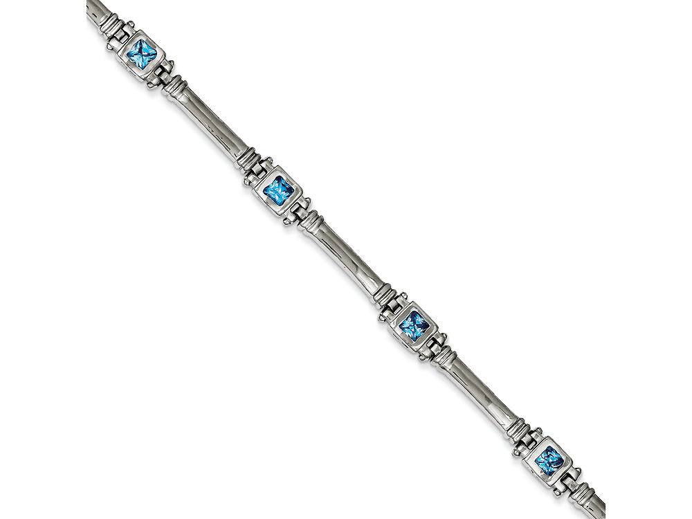 FJC Finejewelers Sterling Silver Blue Topaz Bracelet