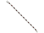 FJC Finejewelers Sterling Silver Garnet Bracelet