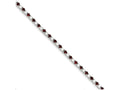 FJC Finejewelers Sterling Silver 7inch Red And White Cubic Zirconia Bracelet