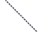 FJC Finejewelers Sterling Silver Blue And Clear Cubic Zirconia Bracelet