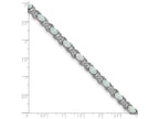 FJC Finejewelers Sterling Silver 7inch Created Opal Xo Bracelet