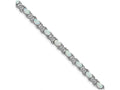 FJC Finejewelers Sterling Silver 7inch Created Opal Xo Bracelet