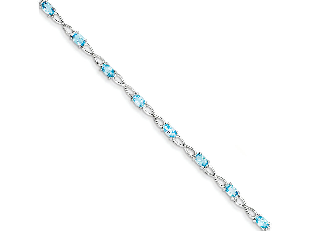 FJC Finejewelers Sterling Silver Blue Topaz Bracelet