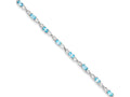 FJC Finejewelers Sterling Silver Blue Topaz Bracelet