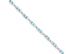 FJC Finejewelers Sterling Silver Blue Topaz Bracelet