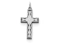 FJC Finejewelers Sterling Silver Laser Designed Cross Charm