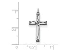 FJC Finejewelers Sterling Silver Laser Designed Cross Pendant Necklace - Chain Included