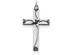 FJC Finejewelers Sterling Silver Laser Designed Cross Pendant Necklace - Chain Included